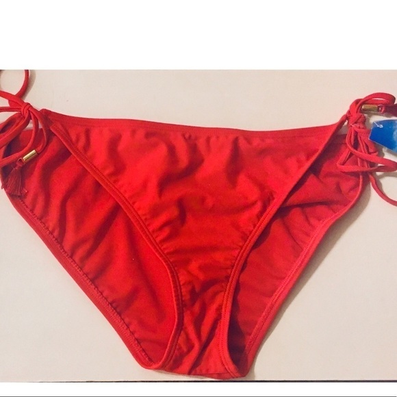 Rue21 Red Bikini Bottoms with Tassels NEW WITH TAGS - Picture 3 of 7
